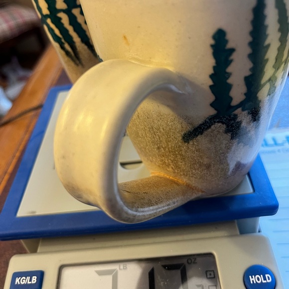 Set  of 4 Stegall Art Studio Pottery Fern Coffee or Tea Mugs Cabin Rustic tans - Picture 15 of 15